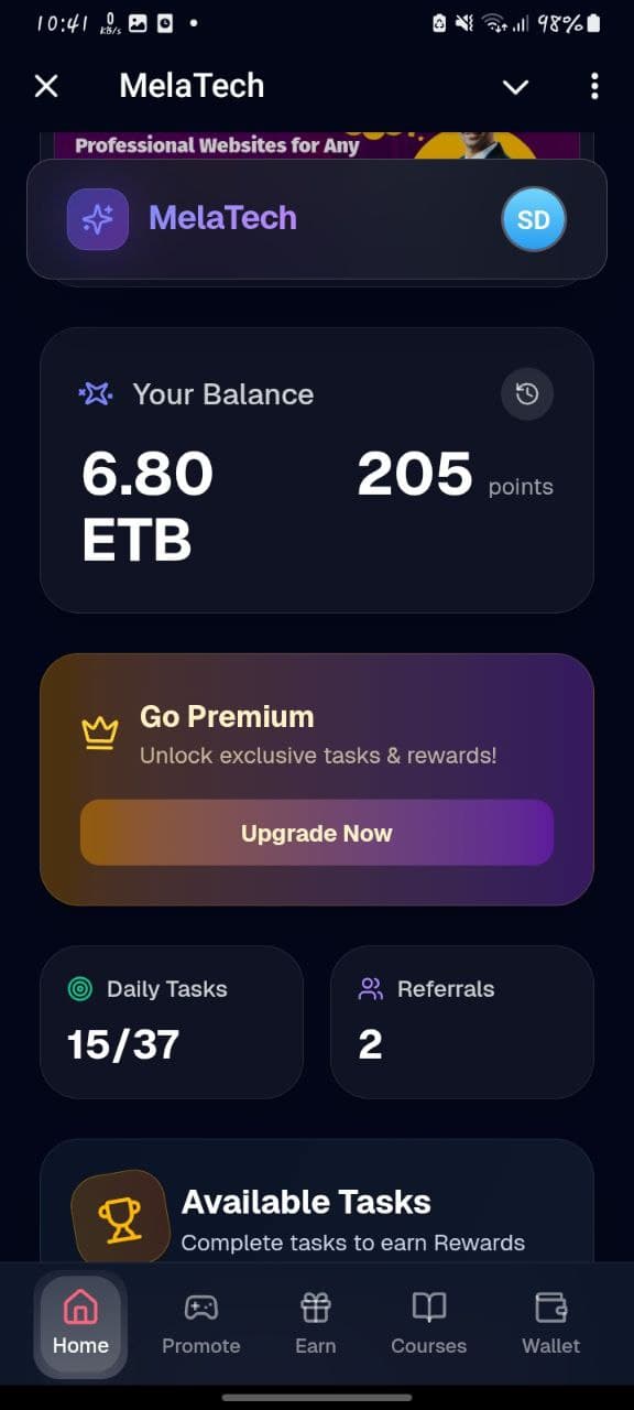 MelaTech Miniapp & Admin Panel